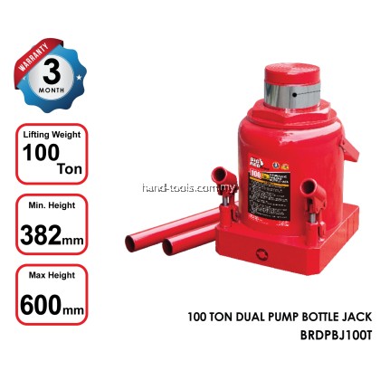 BIGRED BRDPBJ100T 100 TON DUAL PUMP BOTTLE JACK BIGRED BRDPBJ100T